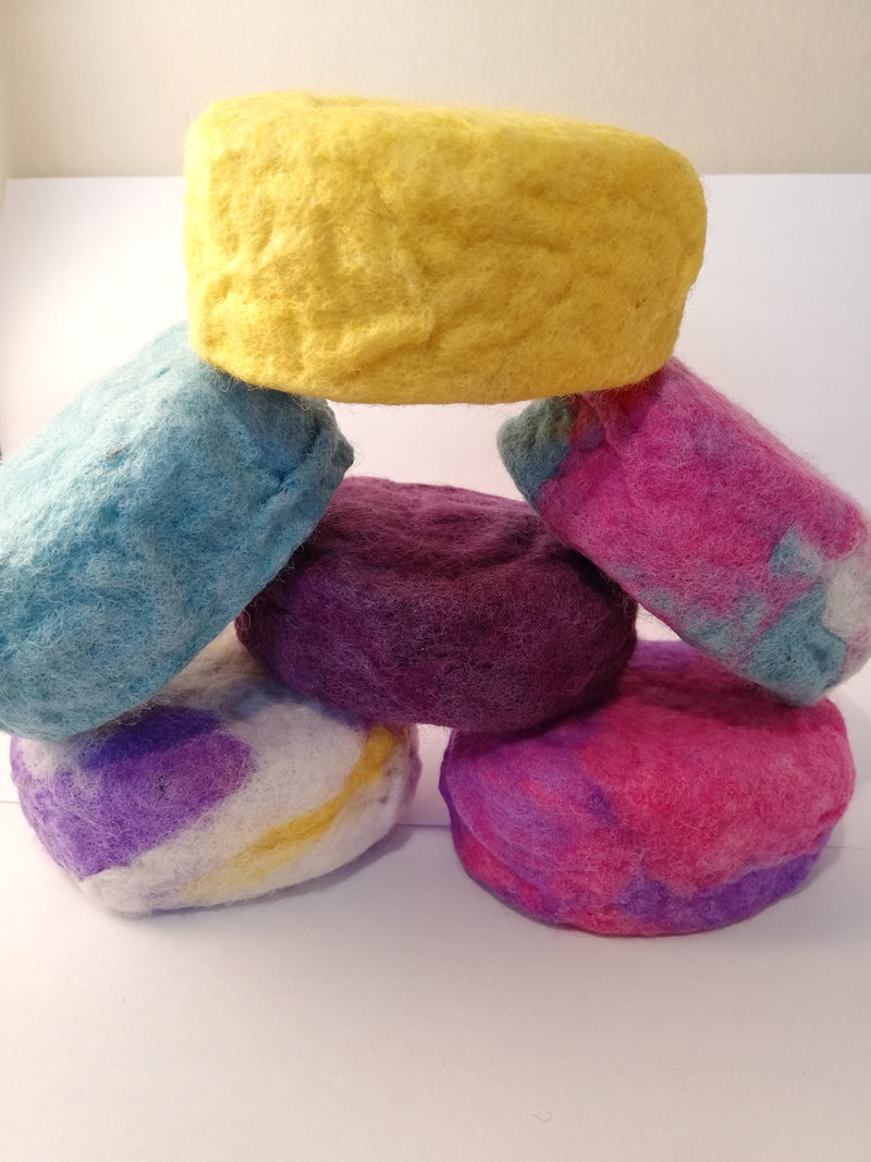 Gift Box - 2 Felted Soap - Lavender